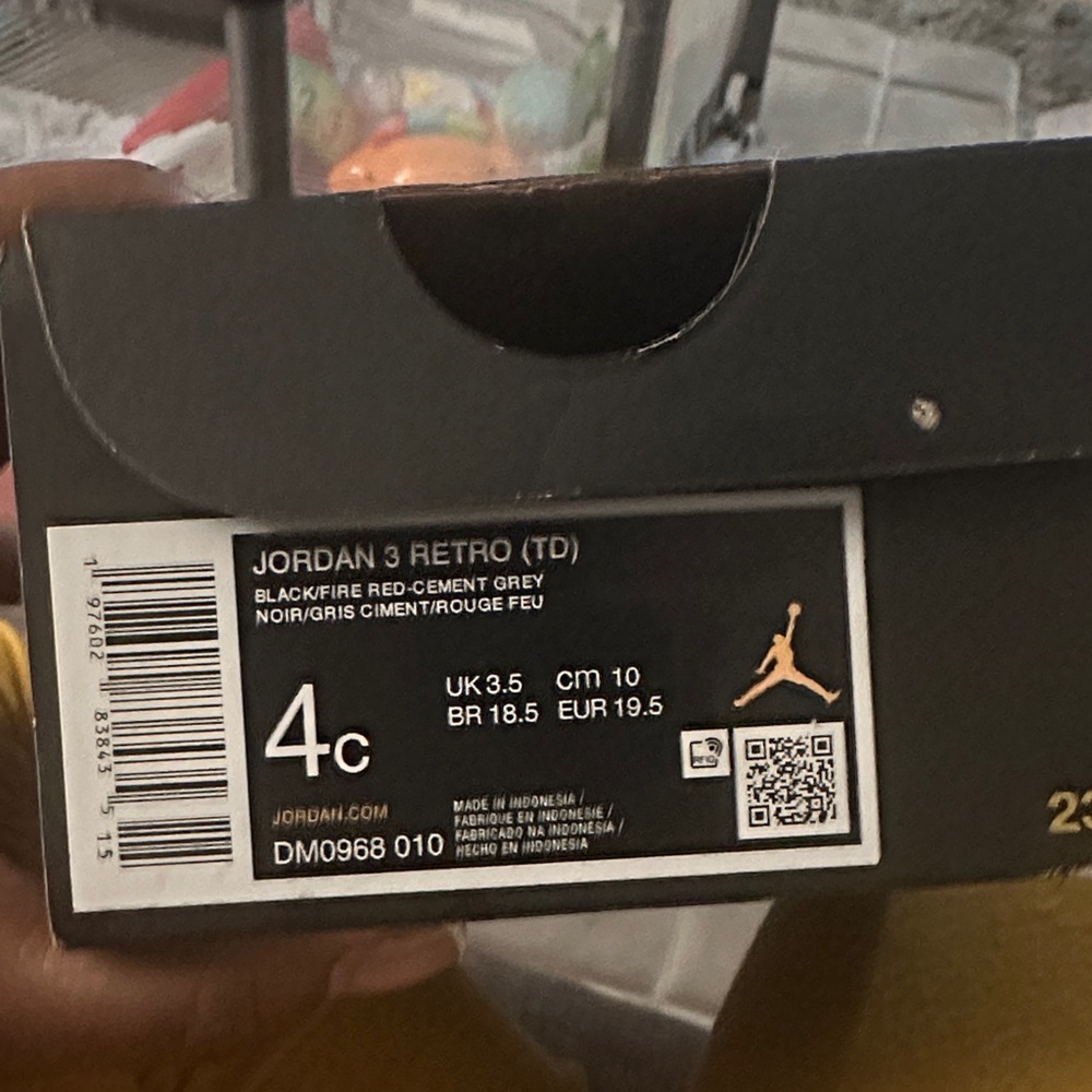 Jordan 3 Retro Black Red Grey Shoes